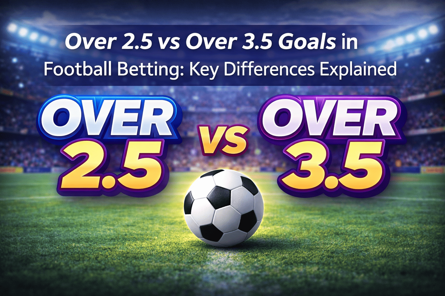 Over 2.5 vs Over 3.5 Goals: What’s the Difference & Which Is Better?