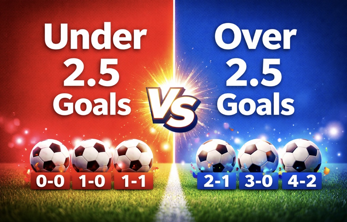 Under 2.5 vs Over 2.5 Goals: Key Differences in Football Betting Explained