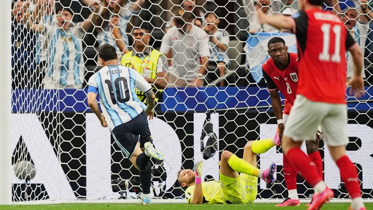 History-making Messi puts Argentina in front vs Austria LIVE!